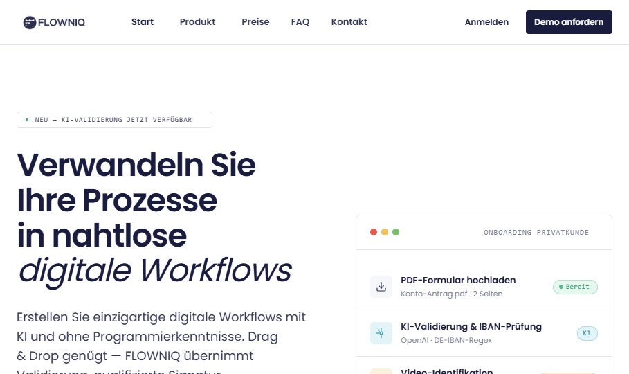 Minimal · Startseite Vorschau